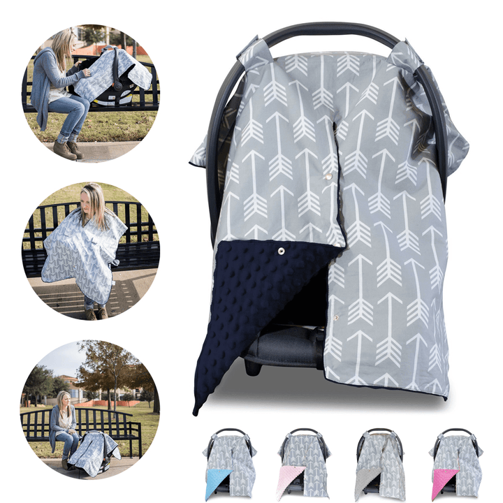 40 X 28" Baby Stroller Car Seat Cover Canopy Nursing Breastfeeding Blanket Scarf