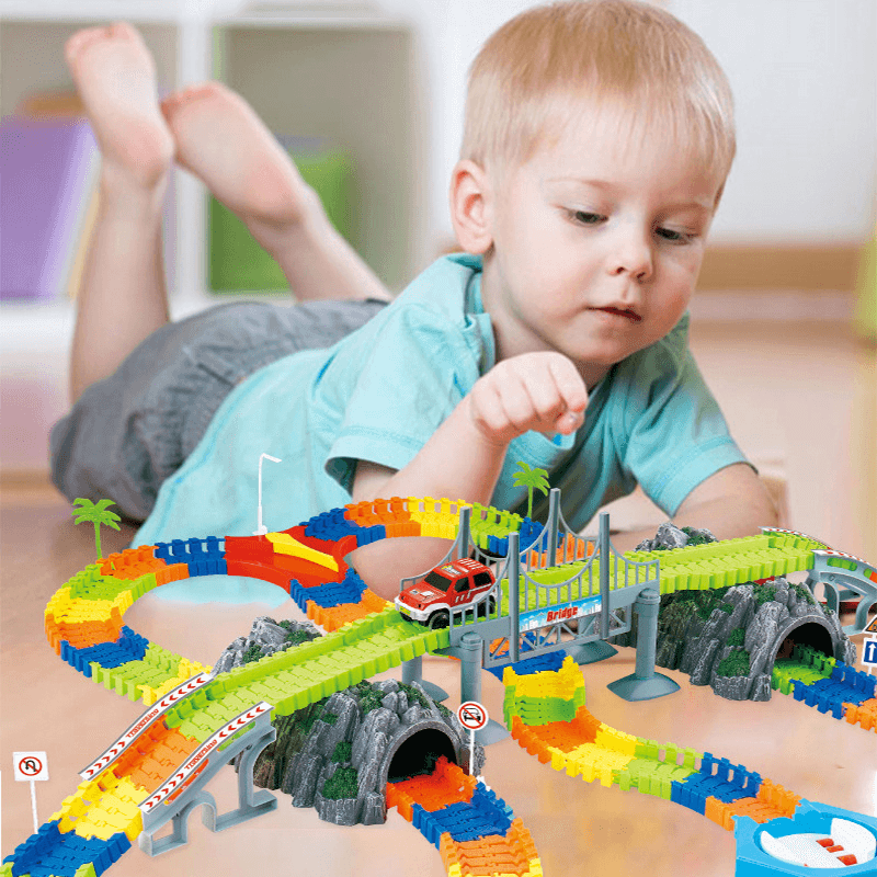 Children'S Electric Track DIY Assembling Toys