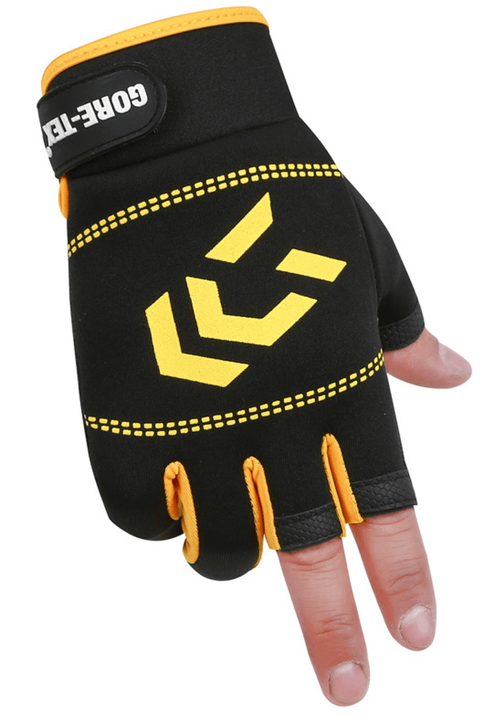 Fishing Gloves Three-Finger Riding Gloves Summer Shade Ice Silk Athletic Gloves