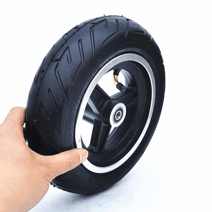 10 Inch 10X2.70-6.5 Electric Scooter Vacuum Tire Set with Disc Brake Inflation Free Solid Tire Scooters Wheels Accessories