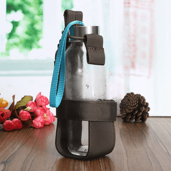 Outdoor Tactical Hiking Camping Molle Water Bottle Holder with Adjustable Vecro Strap Belt Bottle Cage Accessory