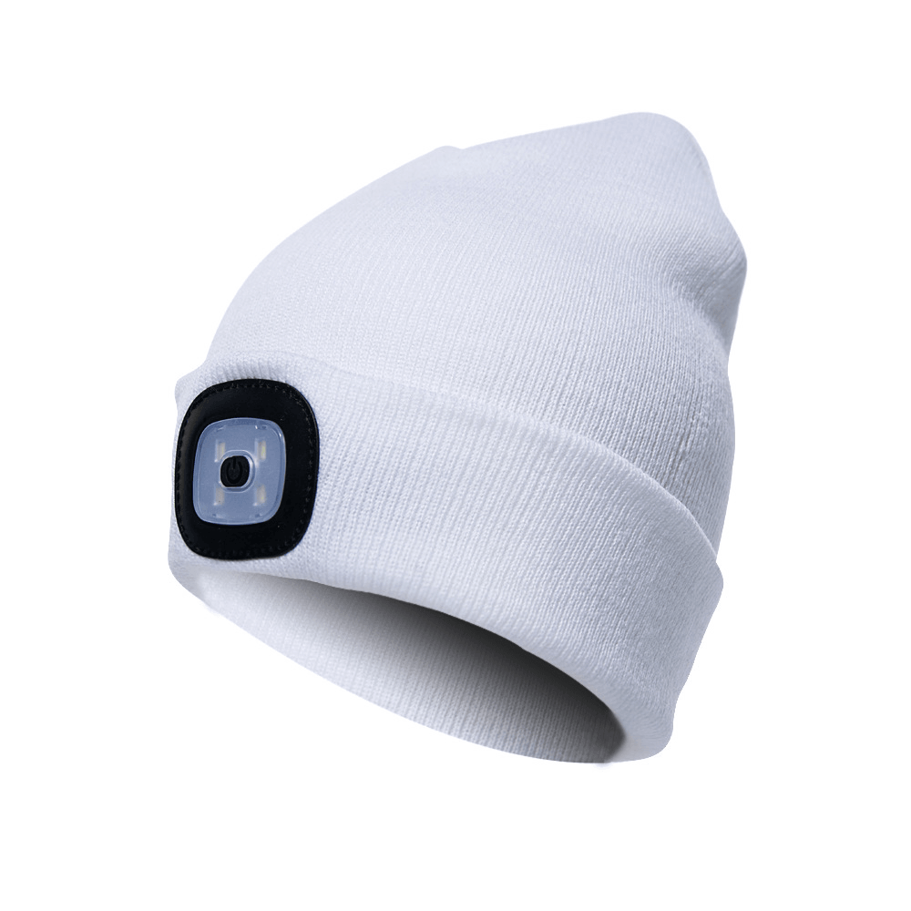 LED Light Beanie Hat Knit Cap Jogging Night Walking - MRSLM