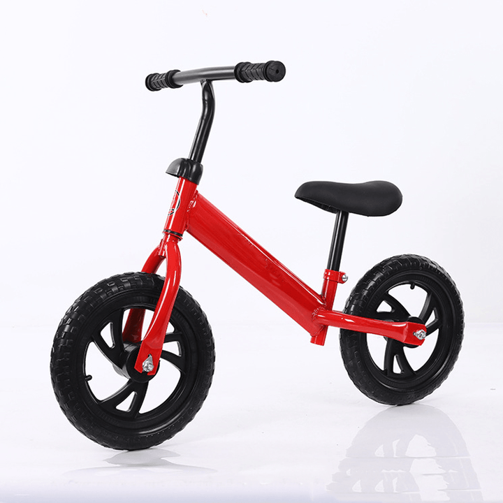 12Inch Kid Push Balance Bike Adjustable No-Pedal Children Beginner Rider Training Toddler for over 2 Years Old Christmas Gift - MRSLM