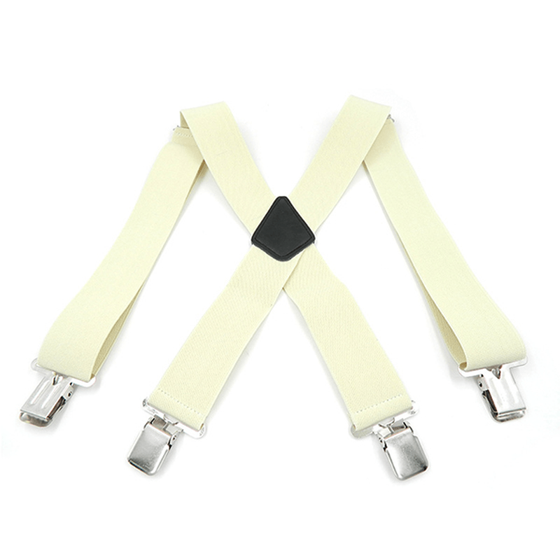 5Cm*125Cm plus Size Clip-On Suspenders Four Clips Adjustable Braces Oversize Braces Belt - MRSLM