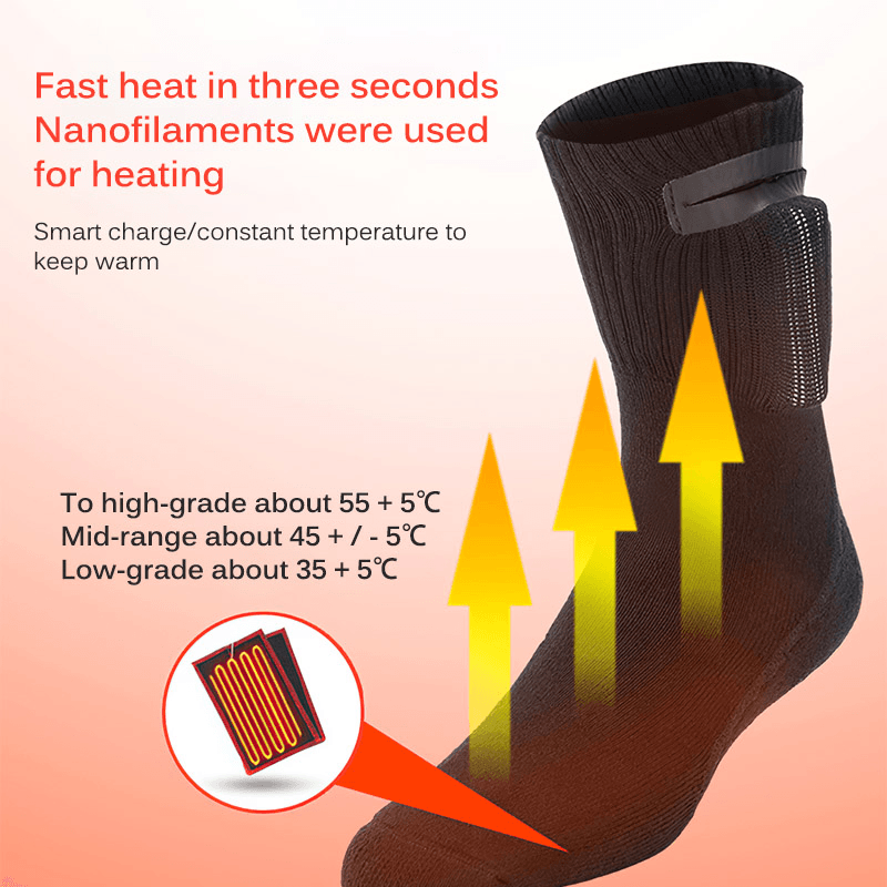 Heating to Keep Warm Rechargeable Heating Socks