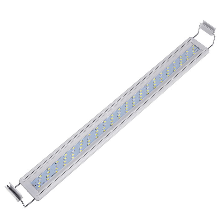 16W LED Fish Tank Light 60CM Aquarium Bracket Clip Light Aquarium Lighting Extendable Aquatic Plant Light for 60-80Cm Fish Tank