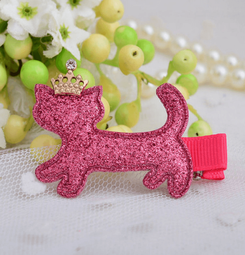 5 Unids Popular Cute CAT Crown Accesorios De Pelo Clip Horquillas Cabeza De Flor Del Desgaste Haarspeldjes Voor Meisjes - MRSLM