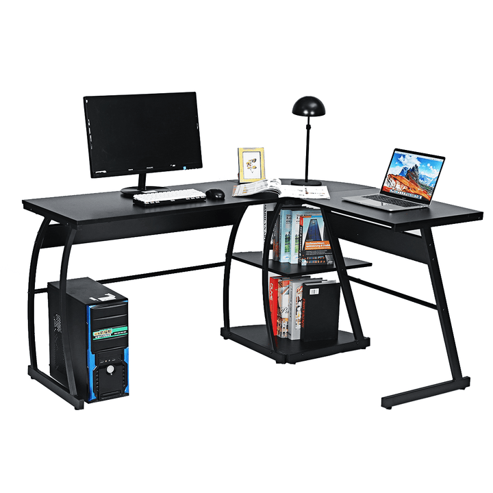 L-Shape Desk 73 Inch Corner Computer Desk Laptop PC Table Workstation Study Gaming Office