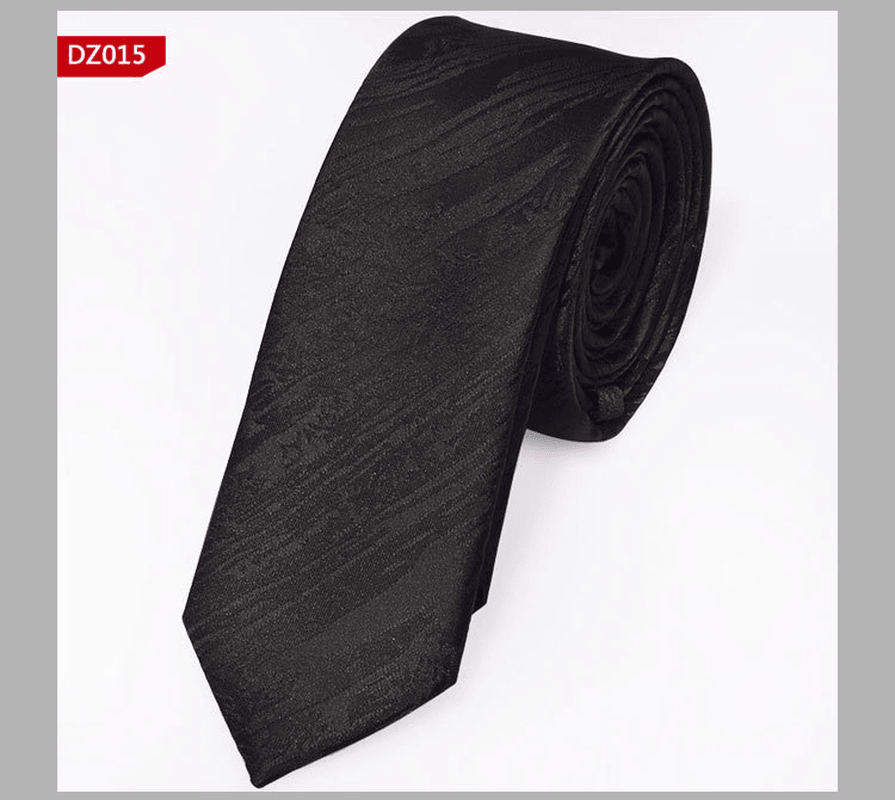 British Style Polyester Yarn Dyed Male 5Cm Narrow Tie