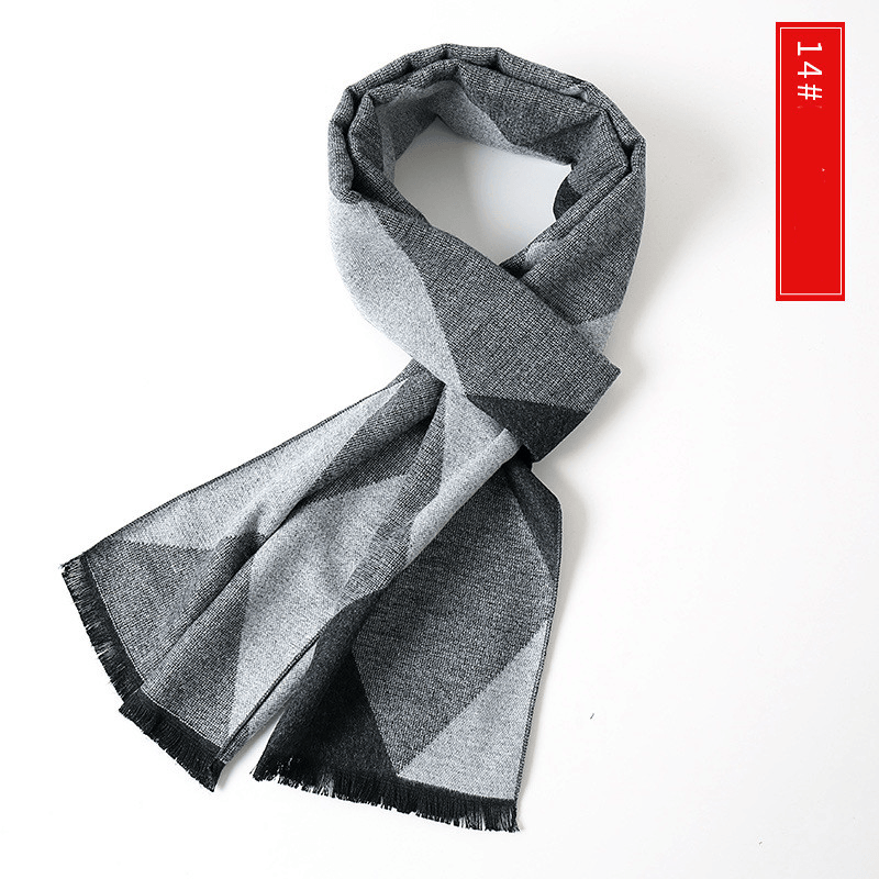 Men'S Extended Cashmere All-Match Warm Scarf