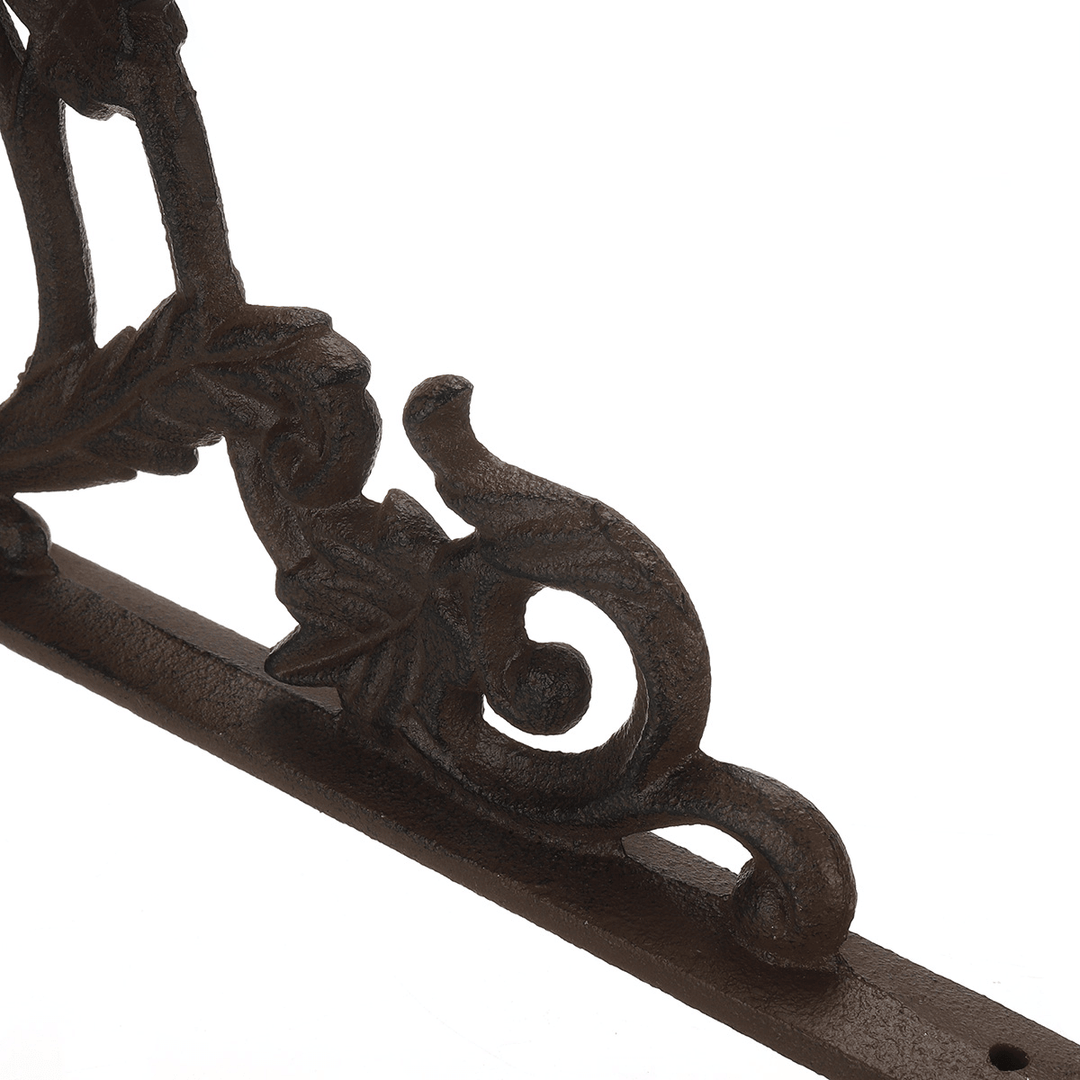 23√ó23.5√ó2Cm Wall Shelf Mount Bracket Cast Iron Support Mounted Supporter Home Garden Rusty