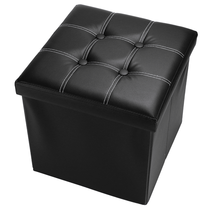 PU Leather Storage Stool Multifunctional Sofa Ottoman Footrest Box Seat Footstool Square Chair Home Office Furniture