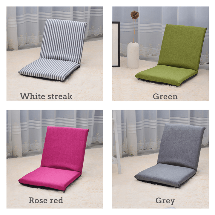 Adjustable 6-Position Folding Lazy Sofa Chair Floor Chair Seat Cushion Multiangle Home