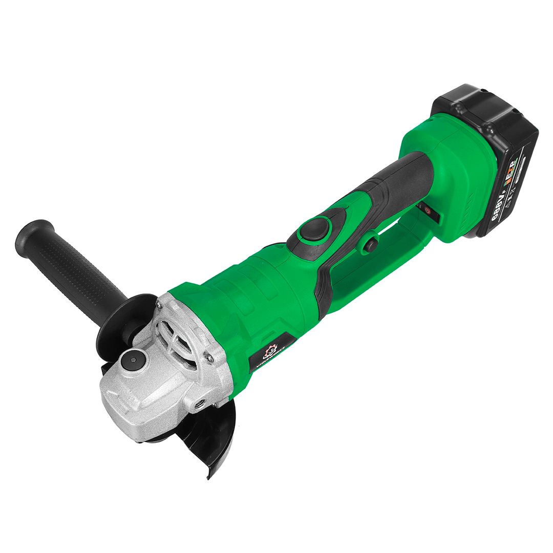 688VF 1200W 100Mm Brushless Electric Angle Grinder 180¬∞ Rotation 3 Gears Cutting Grinding Tool Indicator LED Lighting W/ None/1/2 Battery for Makita