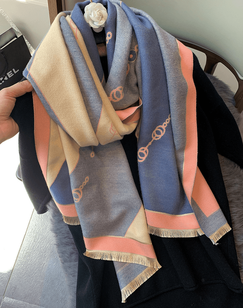 Fashion Cashmere Double-Sided Thickened Women'S Scarf