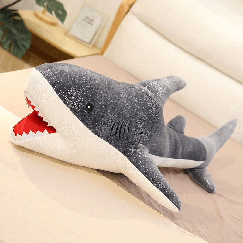 Star Rain Shark and Blue Whale Plush Toy Pillow, down Cotton Soft Doll, Rag Doll