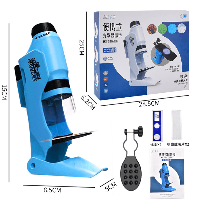 Children'S Portable Optical Handheld Microscope Toy Mini Creature