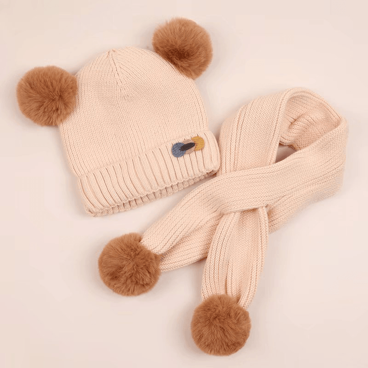 Lovely Wool Hat Solid Color Plush Warm Hat - MRSLM