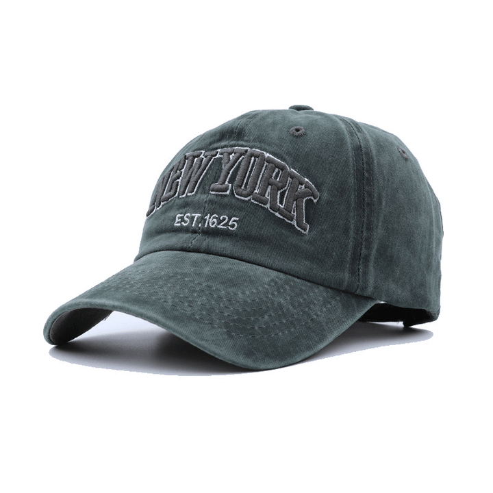 Washed Cloth Baseball Cap Embroidery Letter Retro Hat