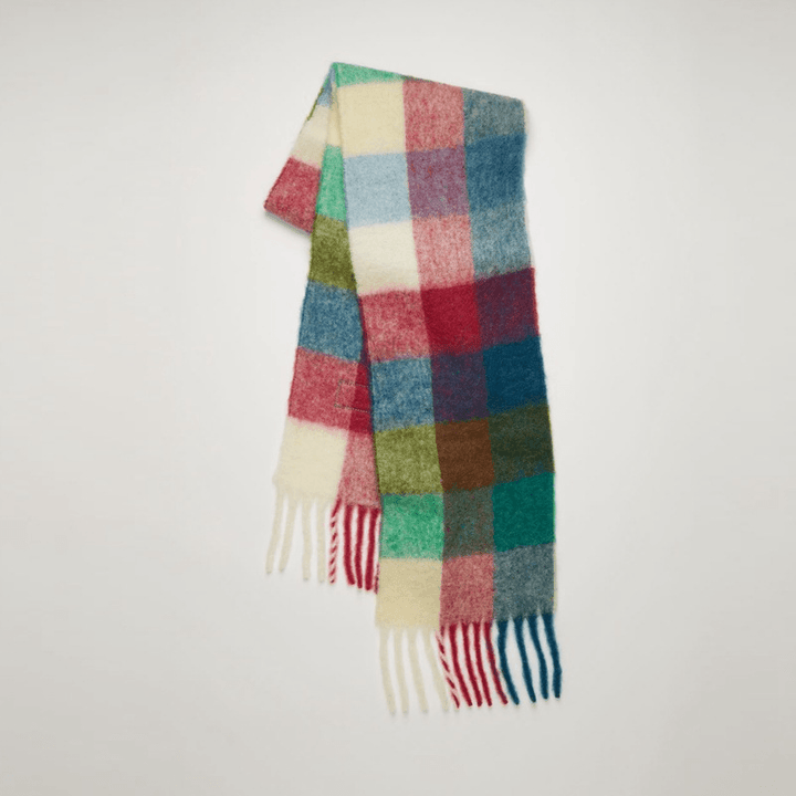 Scarf Women Color Thick Plaid Rough Flow