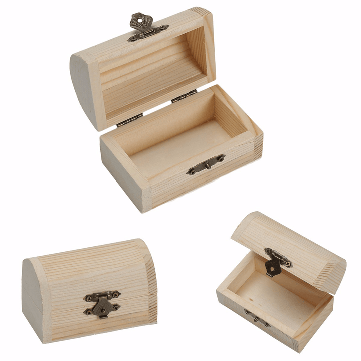 Retro Wooden Jewelry Storage Box Pearl Necklace Bracelet Desktop Organizer Case Holiday Gift