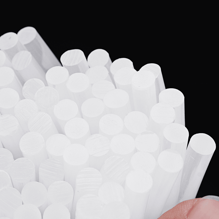 100Pcs 7Mm X 100Mm White Transparent Hot Melt Gule Sticks DIY Craft Modeling Repair Adhesive