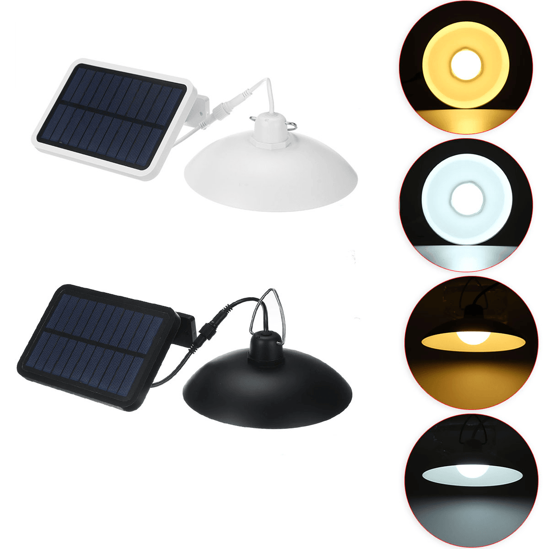 260 Lumen Solar Pendant Light Outdoor Indoor Solar Lamp with Line Warm White/White Lighting for Camping Garden Yard