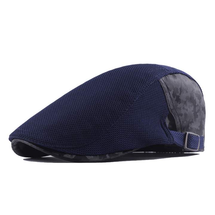 Spring and Summer Hollow Mesh Beret Men