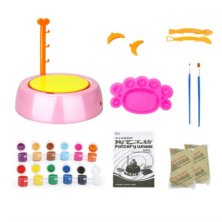 Children'S Handmade Pottery Machine Tool Set