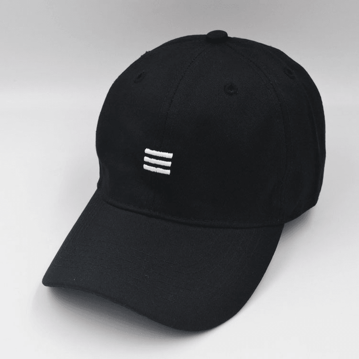 Three Bar Baseball Cap Men'S Soft Top Casual