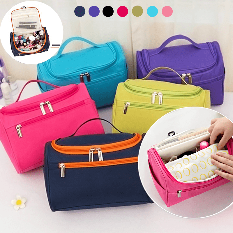 Women Portable Toiletry Wash Bag Waterproof Cosmetic Make-Up Storage Pouch Outdoor Travel