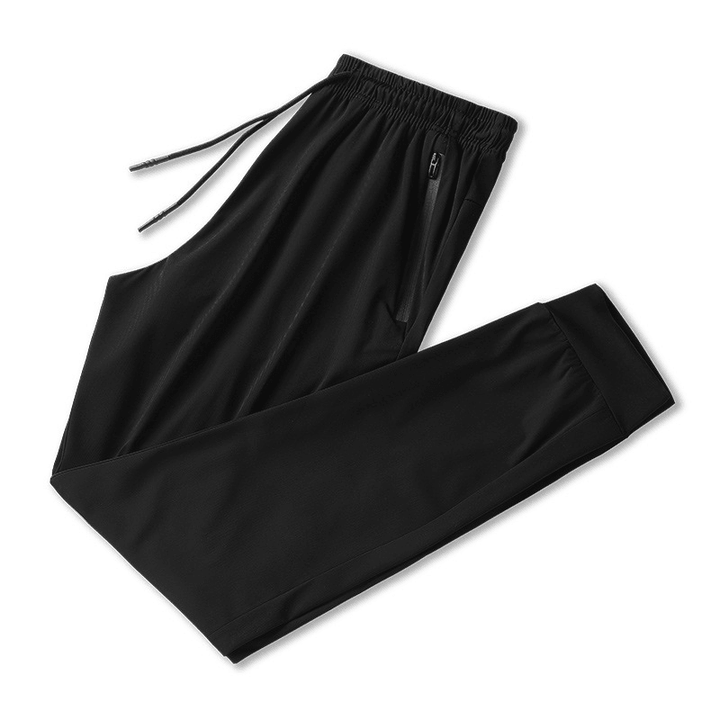 Men'S Breathable Casual Thin Ice Silk Trousers