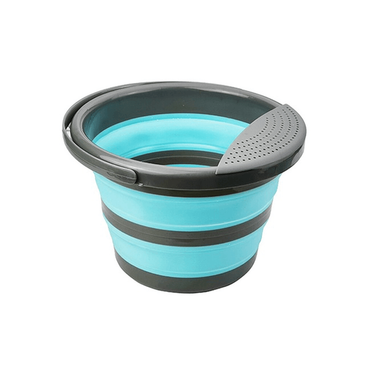 Ipree¬Æ 5L/10L Folding Bucket Portable Water Bin Water Basin Container Outdoor Camping Travel - MRSLM