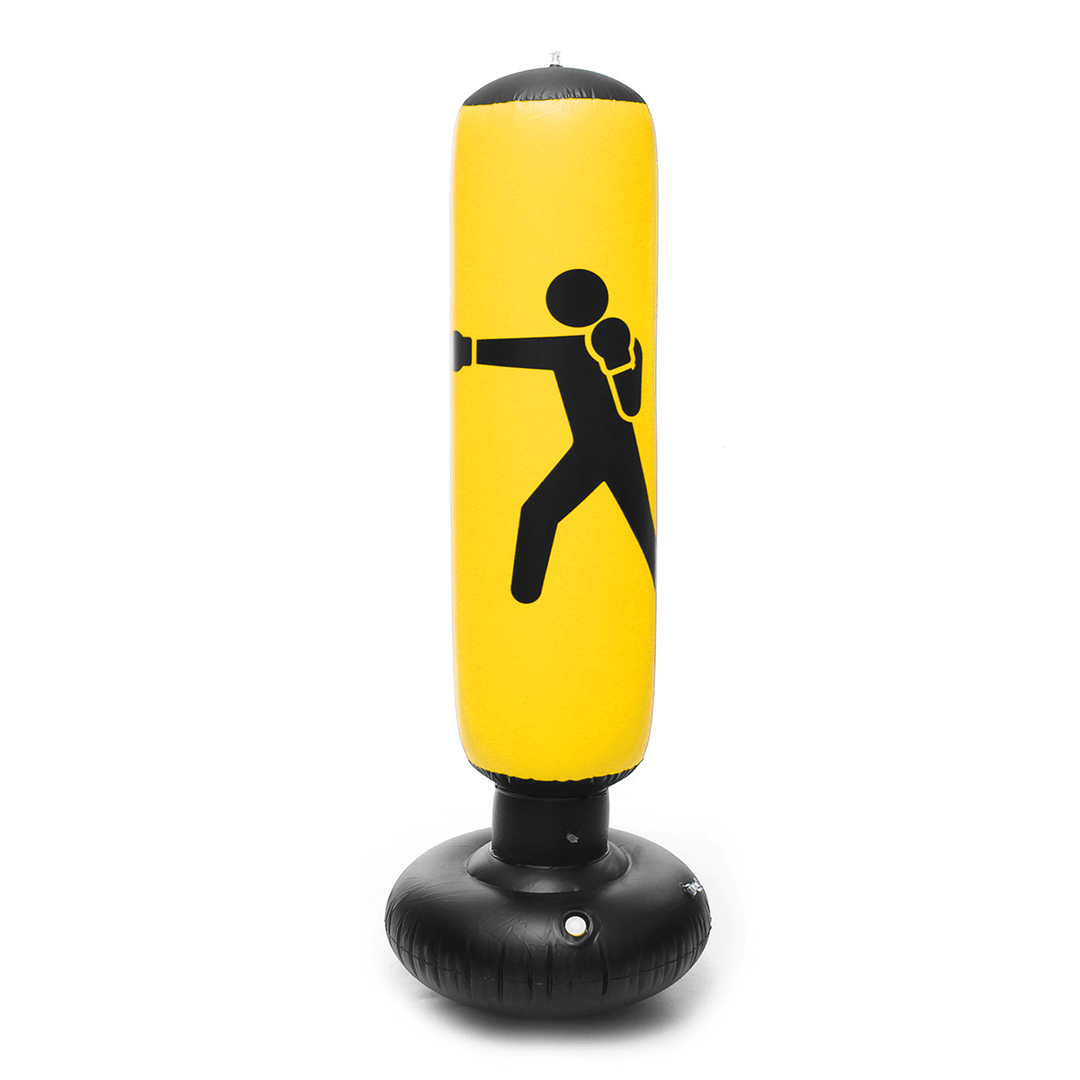 160Cm Inflatable PVC Boxing Target Boxing Punching Bag Standing Home Gym Fitness Boxing Training Tool