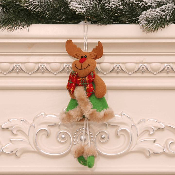 Christmas Decorations Christmas Tree Elk Doll Santa Snowman Ornaments New Year Decoration