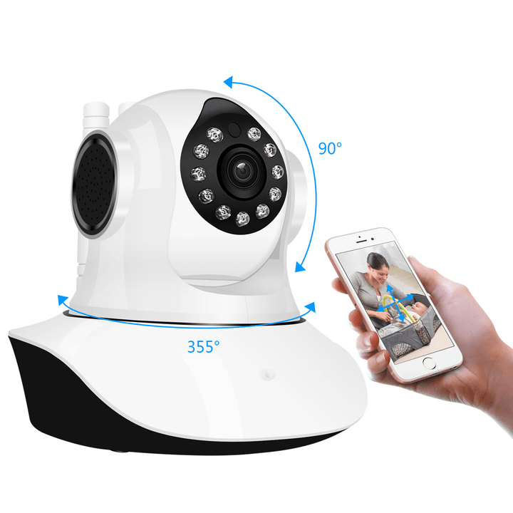 Jooan C6C HD 1080P WIFI IP Camera 11 LED PT 360¬∞ Built-In Antenna IP Camera Moving Detection Two-Way Audio Baby Monitors