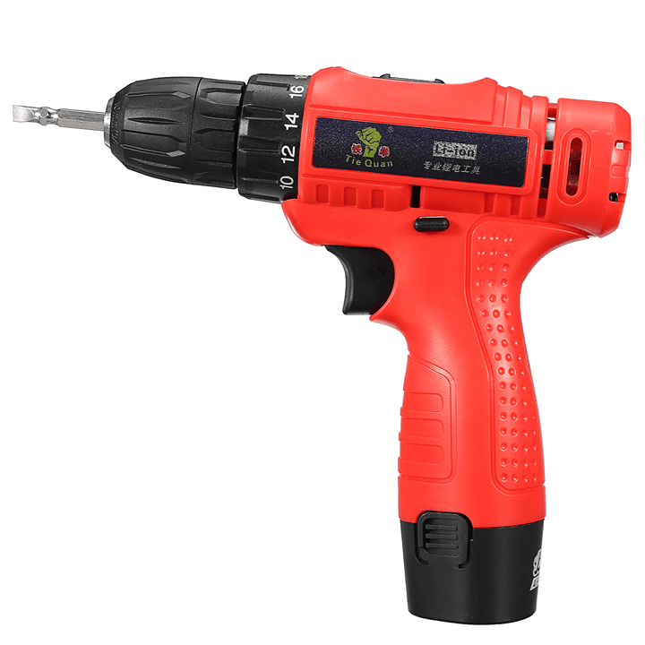 110V-240V Cordless Electric Screwdriver 1 Battery 1 Charger Drilling Punching Power Tools