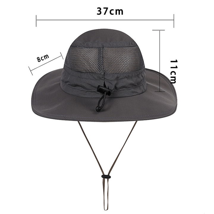 Men Women Sun UV Protection Quick-Drying Waterproof Visor Fishing Hat Travel Sport Mountaineering Fisherman Cap