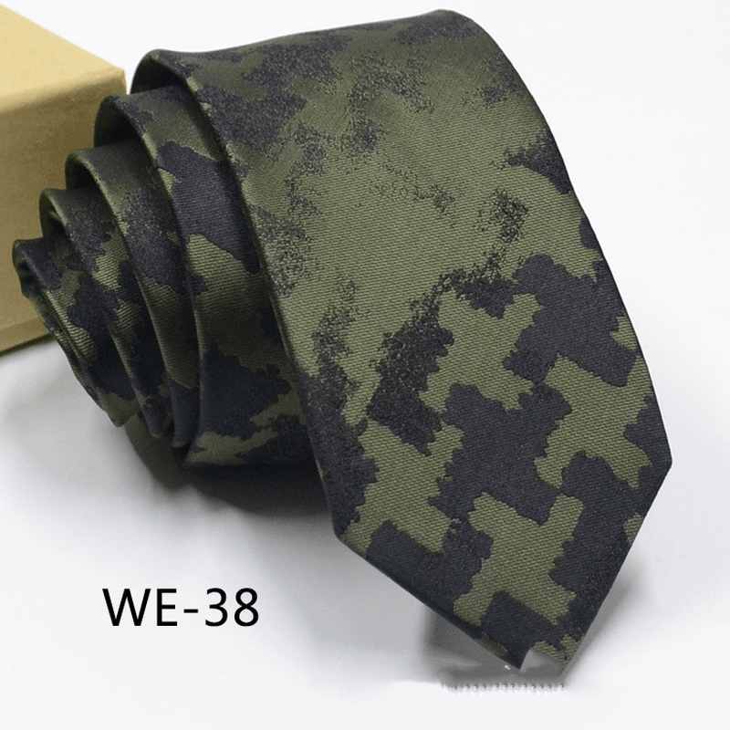 6CM Trendy Men'S 1960 Needle Fine Made Nano Waterproof Tie