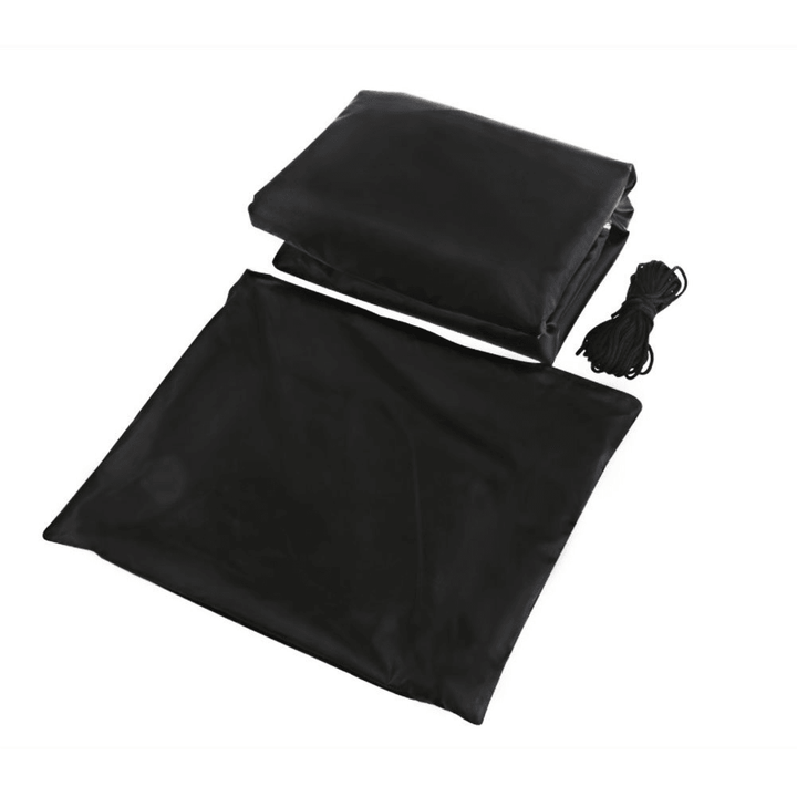 Patio Protective Furniture Cover Black Rectangular Extra Large Waterproof Dustproof Folding Cover