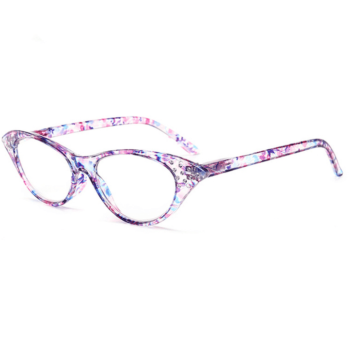 Women Cat Eye Flower Frame Reading Glasses