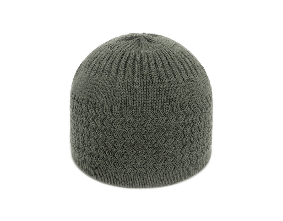 Autumn and Winter Hedging Knitted Wave Jacquard Neutral Dome Warm Woolen Toe Cap