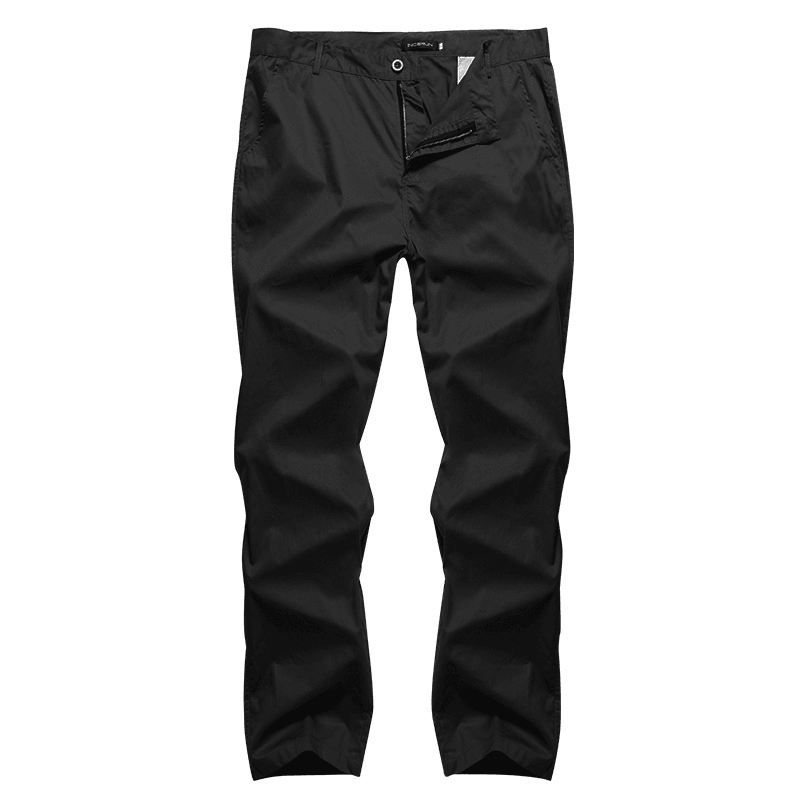 Mens Regular Fit Trousers Cargo Chino Business Casual Long Pants Slack plus Size