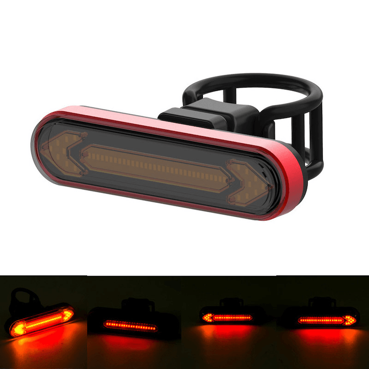 XANES¬Æ Wireless Remote Control Turn Signal Warning Bike Light USB Rechargeable Waterproof 4 Modes Cycling Rear Light Direction Indicator Lamp