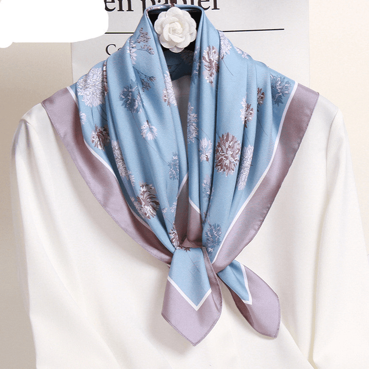 New Spring Silk Scarf Small Square Scarf Hangzhou Silk Thin Scarf