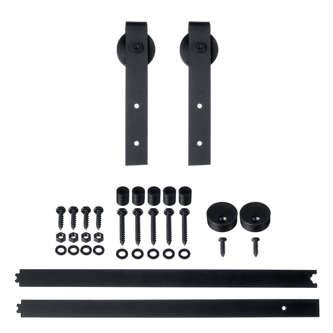 Sliding Barn Door Hardware Track Set Doubleroller Kit Antique Classic Bedroom