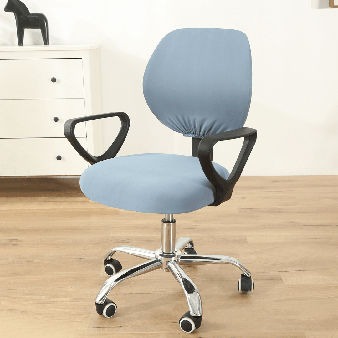 Elastic Swivel Computer Chair Seat Back Cover Office Armchair Decor Protector