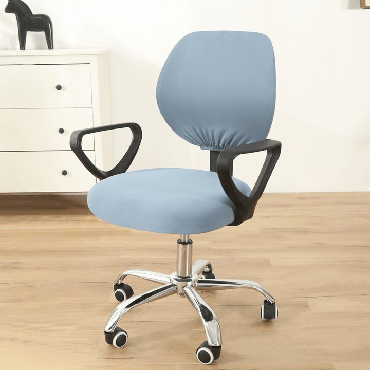 Elastic Swivel Computer Chair Seat Back Cover Office Armchair Decor Protector