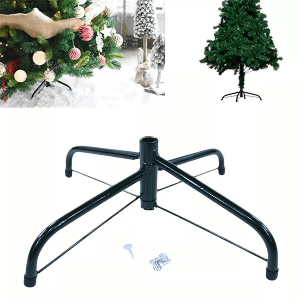 2020 Christmas Tree Stand Holder Christmas Tree Holder Metal Stand Base Rack 4 Feets Christmas Tree Accessories for New Year Home Decor