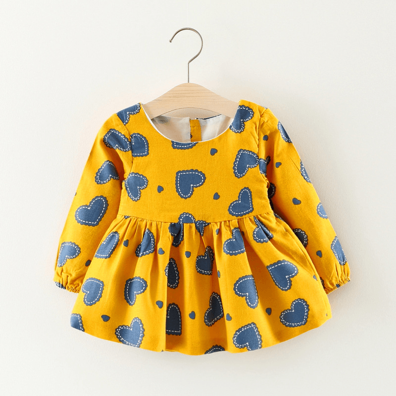 Children'S Wear on Behalf of 2021 Autumn, Foreign Trade Girls, Cotton Long Sleeved Dress, Infant Cartoon Princess Skirt - MRSLM